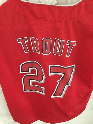 mike trout red jersey