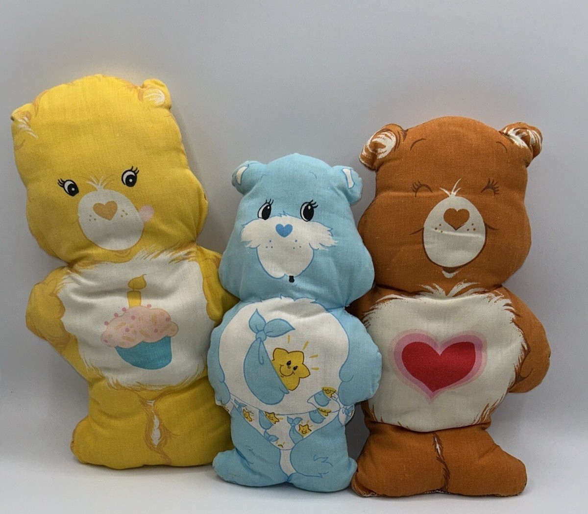 Care Bears 1983年　ヴィンテージ　4点セット　稀 Vintage Care Bears Set Of 3 Cut & Sew Pillows Toy 1983 Plush