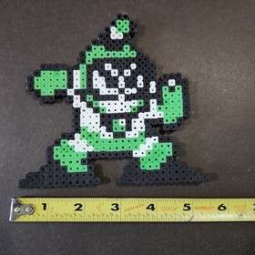 Perler NES Bubble Man Mega Man 2 8 Bit Perler Bead Art