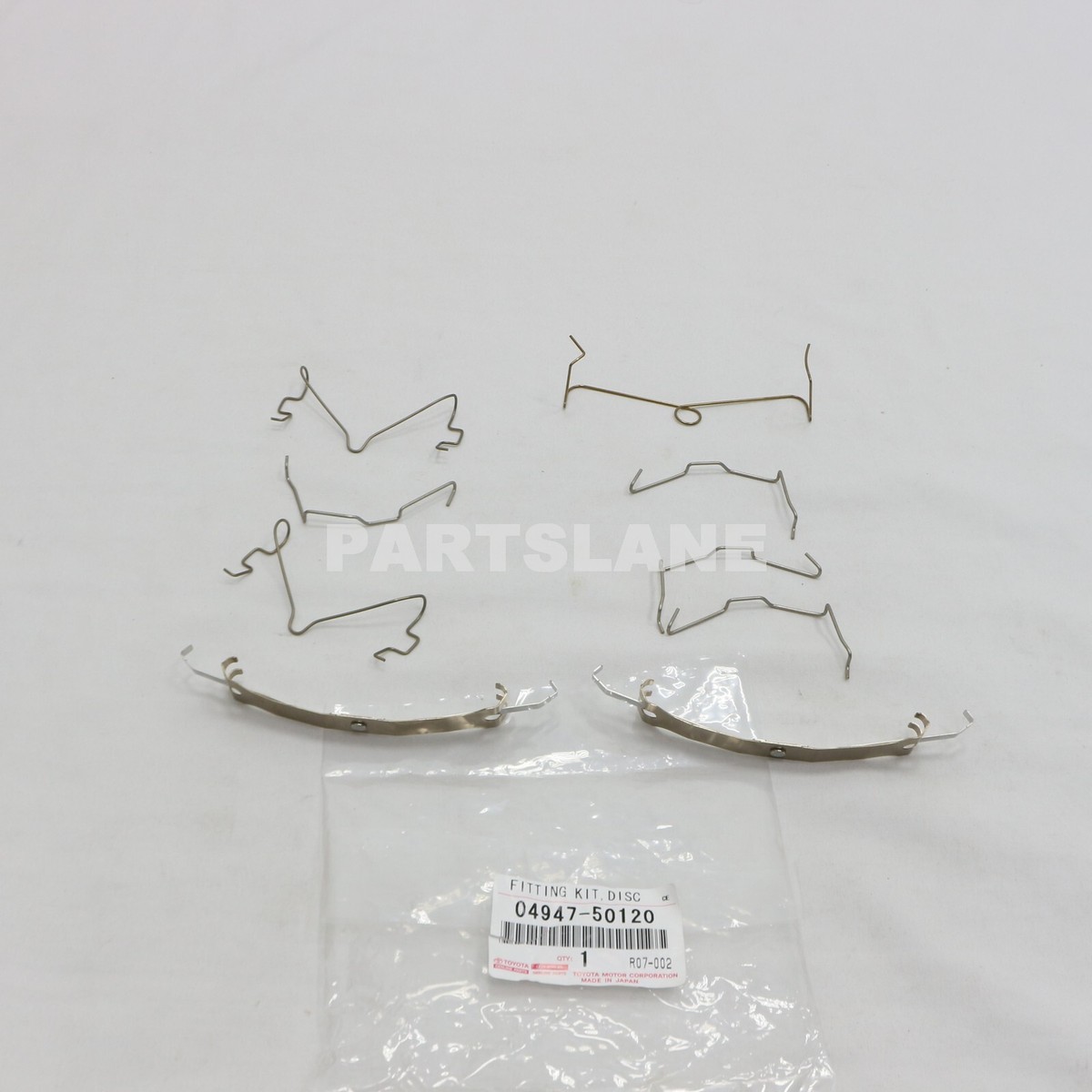 DT 3500ページ 04947-50120 Toyota OEM Genuine FITTING KIT, DISC BRAKE
