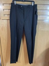 Chaps Ralph Lauren Men’s Performance Stretch Pants Size 33X32 Black Wool Blend