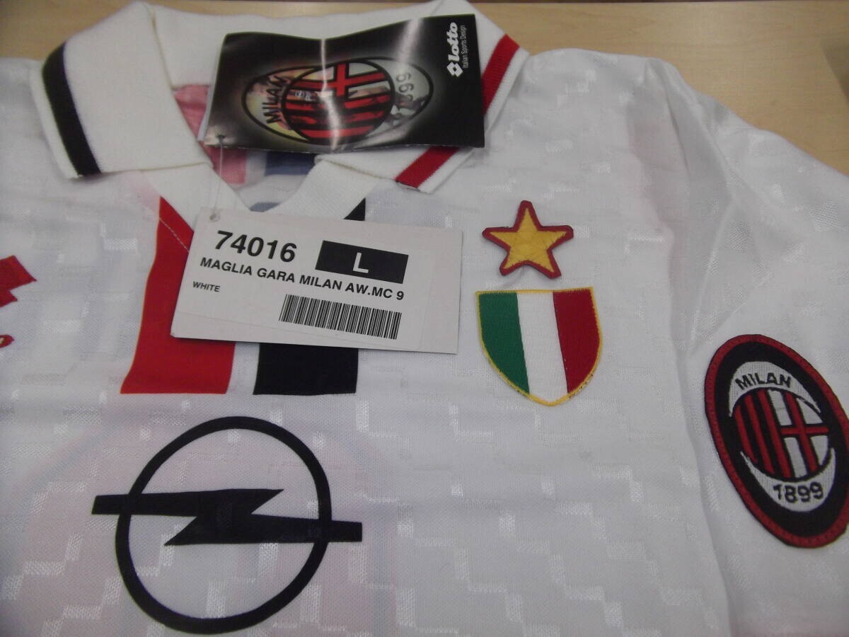 NWT GEORGE Weah 9 Large AC Milan 1996 Away Football Shirt Maglia