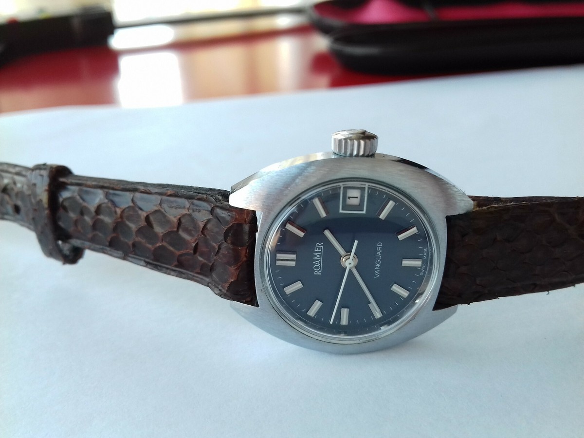 Roamer Vanguard BLUE DIAL HAND-WINDING Vintage Collection