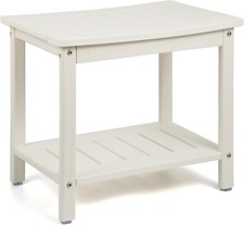 50 OFF HDPE Shower Bench Stool Waterproof Shower Seat for Inside Shower, Bamboo