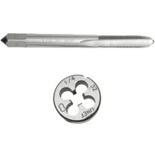 1/4''-32 UNEF Tap & Die Set Right Hand 1/4-32 HSS Tap RH High Speed Steel 1/4x32