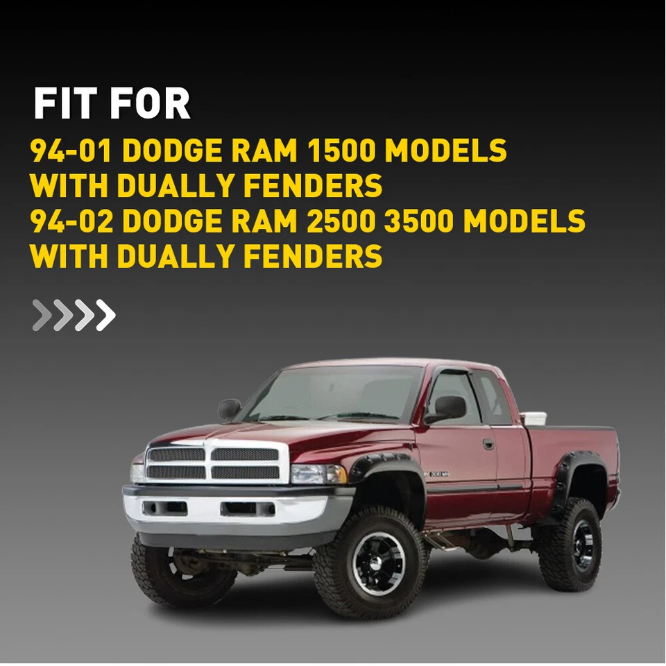 4-40X LED Side Marker Front Rear Lights For 1994-2002 Dodge Ram 1500 2500 3500 H - Image 4 of 4