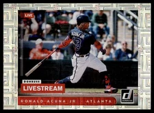 2021 DONRUSS LIVESTREAM REFRACTOR RONALD ACUNA JR ATLANTA BRAVES #LS5