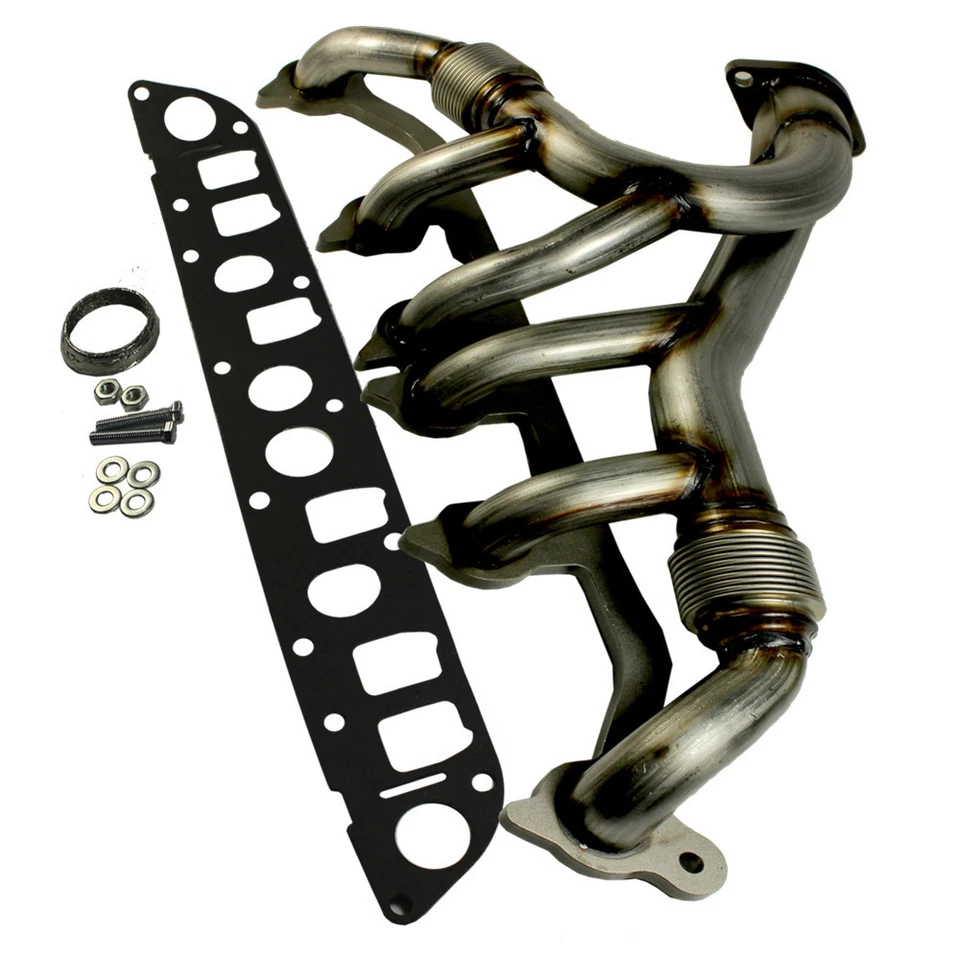 Kit de colector de escape y junta de acero inoxidable para Grand Cherokee Wrangler 4,0 L Foto 3 de 4