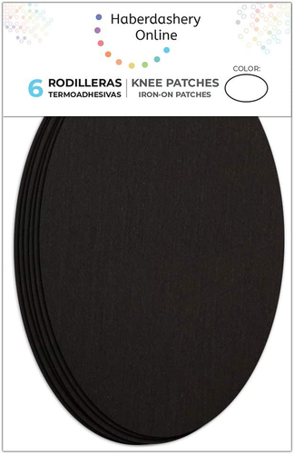 6-Pack Kids Knee Patches - Navy Iron-On Reinforcements For Jeans & Pants