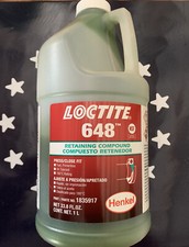 Loctite 648 Retaining Compound 1 Liter 33.8oz  1835917  Free Shipping  USA