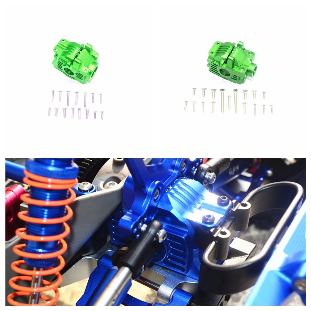 Alloy FRONT + Rear GEAR BOX for TRAXXAS RUSTLER 4X4 VXL SLASH 4x4