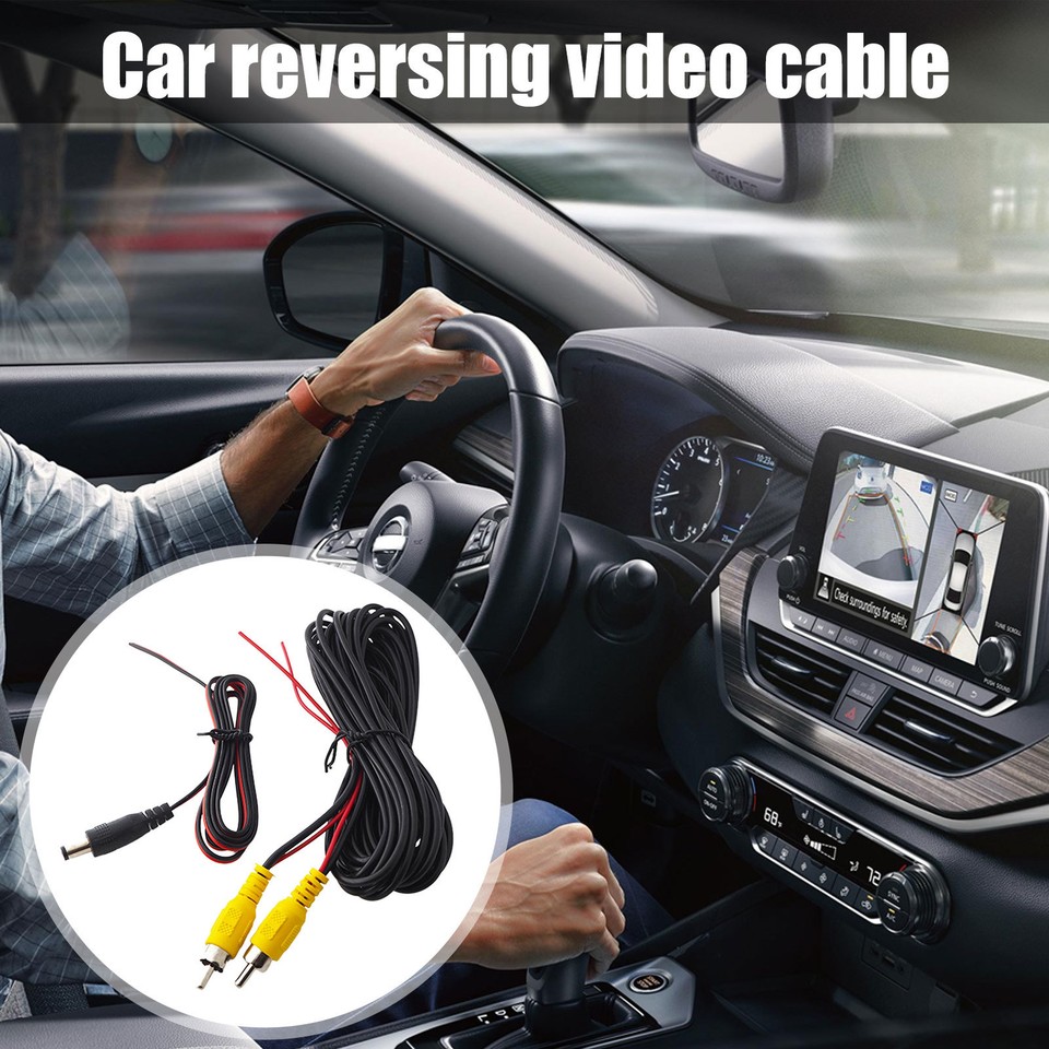 6/10m RCA Extension Video Cable Red Reverse Trigger Leads for Car Rear ...