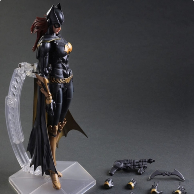 Play Arts Kai Batman Batgirl PVC Collection Statue Action Figure NEW NO BOX