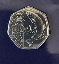 2023 Atlantic Salmon BU 50p Coin Brilliant Uncirculated -  Crown Privy Mark kew  - Available on eBay