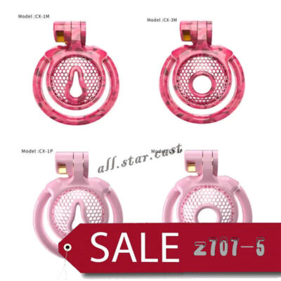 Sissy Upgraded Chastity Devices Male Small Cage with 5 Sizes Ring Chastity Lock
