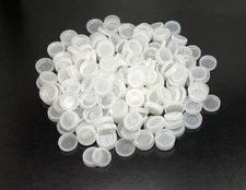 Lot 250+ Plastic Bottle Caps Clear White Arts Crafts Hobby Supplies