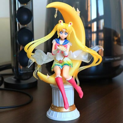 Figurine Sailor Moon 35 Cm – Statue Lumineuse LED – Collection Manga – Neuve