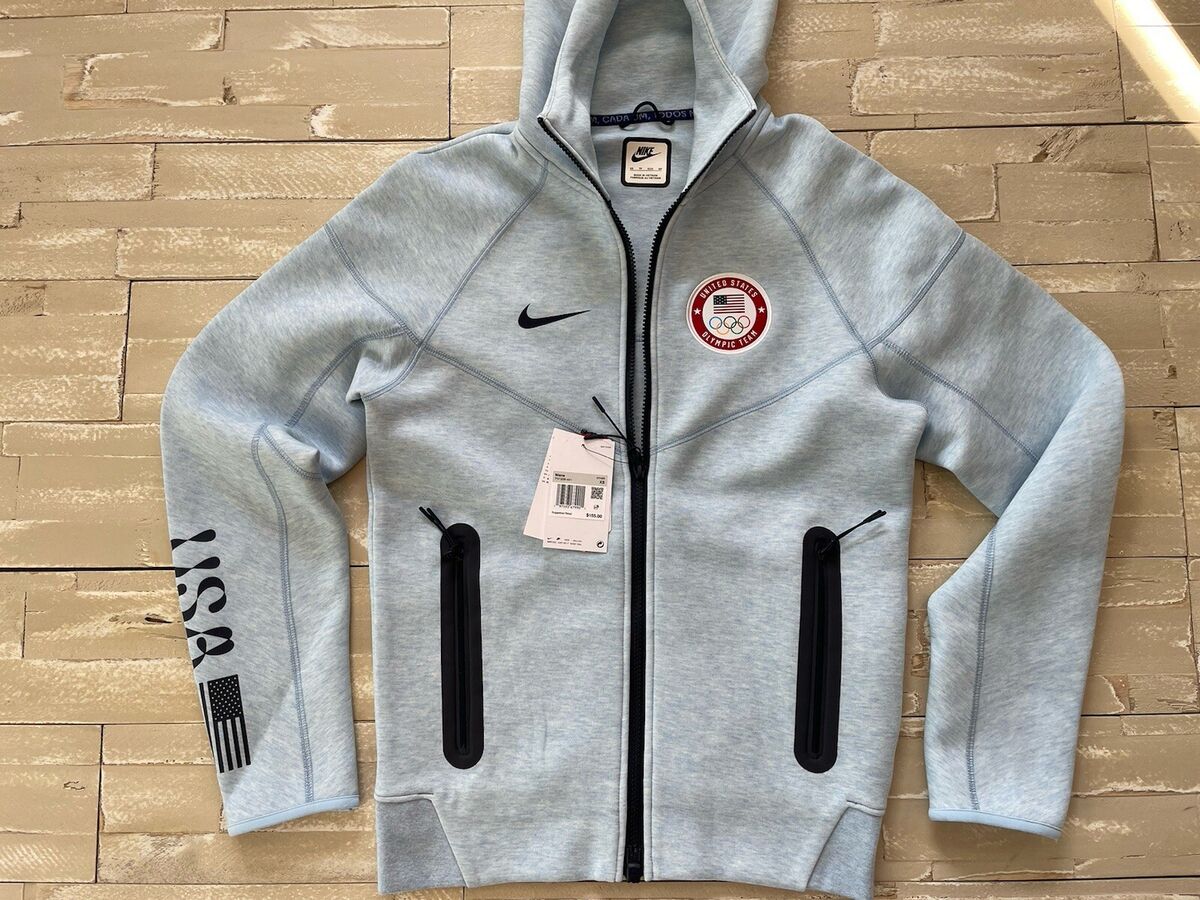 Mens Nike Olympic 2024 Team USA Tech Fleece Windrunner Mens Nike Olympic 2024 Team USA Tech Fleece Windrunner