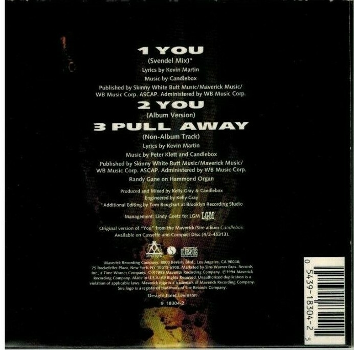 CANDLEBOX You [Single] (CD 1994) 3Trks. 54391830425 eBay