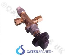 6MM (1/4") OFFSET CATERING EQUIPMENT GAS CONTROL TAP VALVE & KNOB OFF-HI-LO