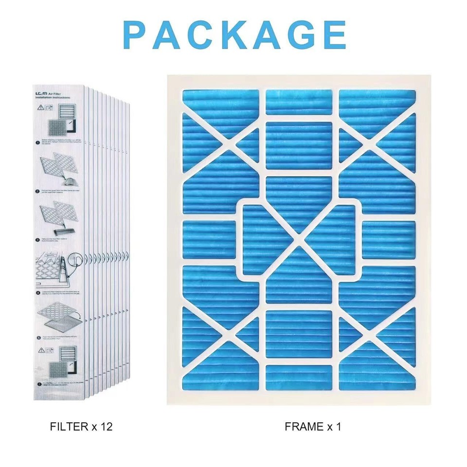 LGM 16x20x1 AC Furnace HVAC Filter Reusable Electrostatic Filters MERV