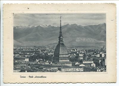 1957 Torino Mole Antonelliana DEST. Villar Perosa FG B/W VG precious gift book
