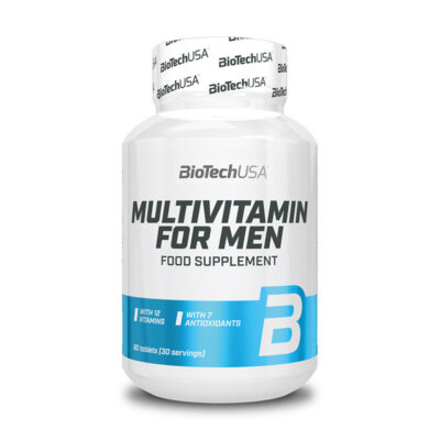 (178,87 EUR/kg) Biotech USA Multivitamin for Men 60 Tabletten Glutenfrei