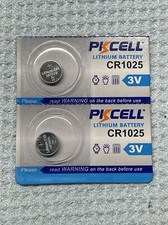 2 Pack CR1025 1025 Lithium 3v Battery KEYLESS FOB TOYS DEVICE US Free SHIP FRESH