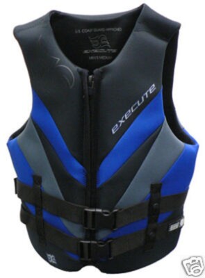 EXECUTE Storm Premium Neoprene Men's Life Jacket Vest PFD USCG Approved - XXXL  