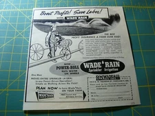 The FARM QUARTERLY -Autumn 1953- WADE RAIN SPRINKLER IRRIGATION / Portland, OR