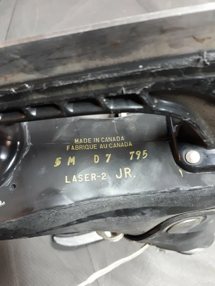 Patines de hockey Lange vintage para hombre talla 5 usados Canadá Foto 3 de 3