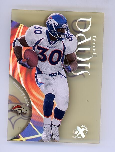 1999 Skybox EX Century 29 Terrell Davis Hof Denver Broncos Football Card