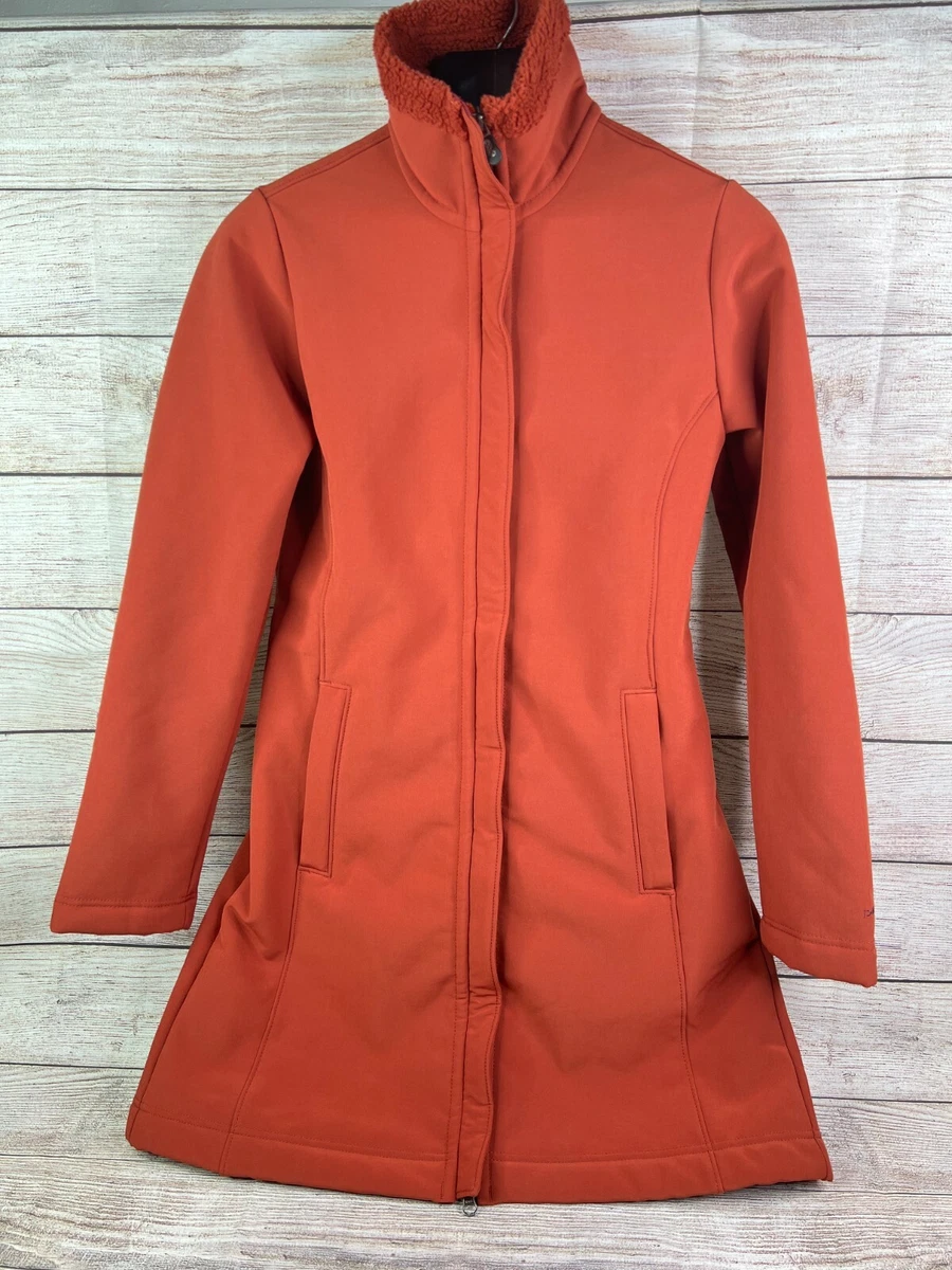 MINT Women's Patagonia Soft Shell Fleece Au Train Coat Jacket Small Rust  Orange