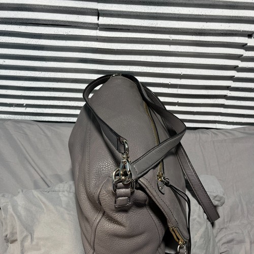 Kate Spade Cobble Hill Toddy Gray Pebbled Leather Crossbody Bag Purse Top Handle - Picture 16 of 19