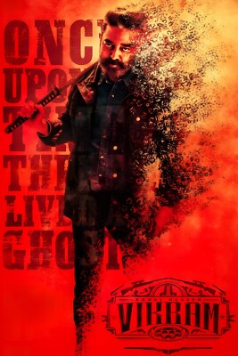 Vikram 2022 Film Poster Druck Wandbild A5 A4 A3 A2 A1 Maxi - 709