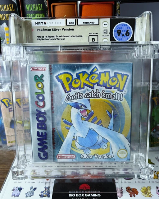 WATA 9.6 B Pokemon SILVER Version SEALED Game Boy Color Nintendo RED STRIP UK 💎
