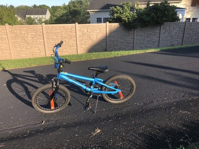 black and blue mongoose bmx