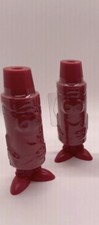 NEW Lot of 2 Crayola Red Crayon Stand Up Plastic Sharpener 4.5" Tall