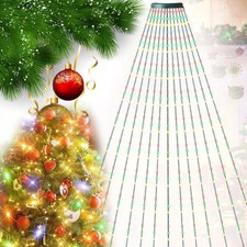 2M USB Waterfall String Lights 320 LED Christmas Tree Lights Garden Decor Remote