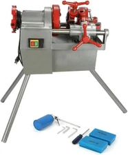 NPT Dies Electric Pipe Threader Machine,110V 1/2"-2"Power Pipe Threading Machine