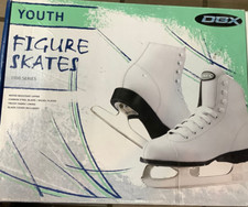 Ice Skates DBX Youth White Figure Skates size 1, 1100 series