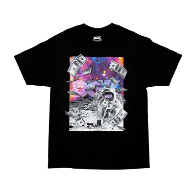 DGK MOON TEE T-SHIRT GR: L BLACK