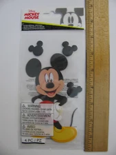 Disney Stickers MICKEY MOUSE Dimensional 4 Pieces NOS