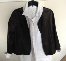 Jarbo Black Crop Leather Jacket. JML2518  Size: S. New. With tag