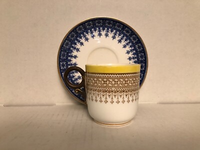 OVINGTON BROTHERS PORCELAIN CUP AND SAUCER DEMITASSE