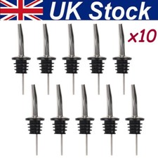 10x Liquor Spirit Bottle Pourer Bar Wine Oil Vinegar Cocktail Dispenser Stopper