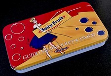 Wrigleys Juicy Fruit Kaugummi Original LEER klein 16cm Metall Blechdose Caddy