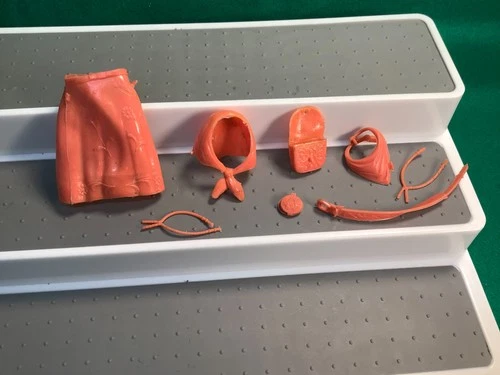 Vintage 1975 Marx Johnny West Adventure Josie West Orange Accessories Rare