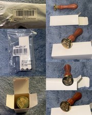Craspire Butterfly Wax Seal Stamp Visit 25mm - Retro Wood Handle