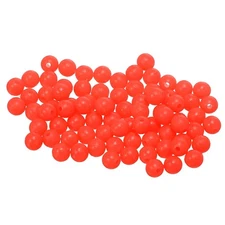 Fishing Beads Glow Soft Plastic Fish Rigs 6 mm for Catfish (1000 Pack, Red)